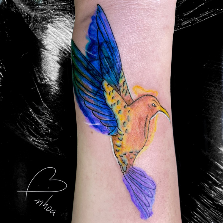 Tatuaje colibrí